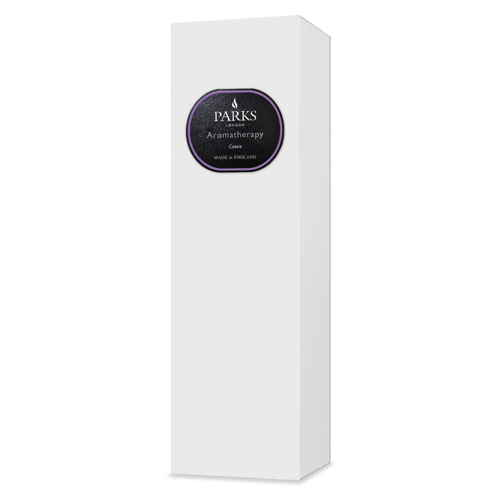 White box with a purple label featuring 'Parks Aromatherapy' on a white background