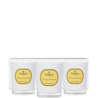 Three candles with 'Parks' labels on a white background