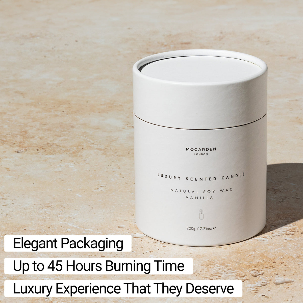 60th Birthday Candle - Luxury Vanilla Soy 220g | 60th Birthday Gift