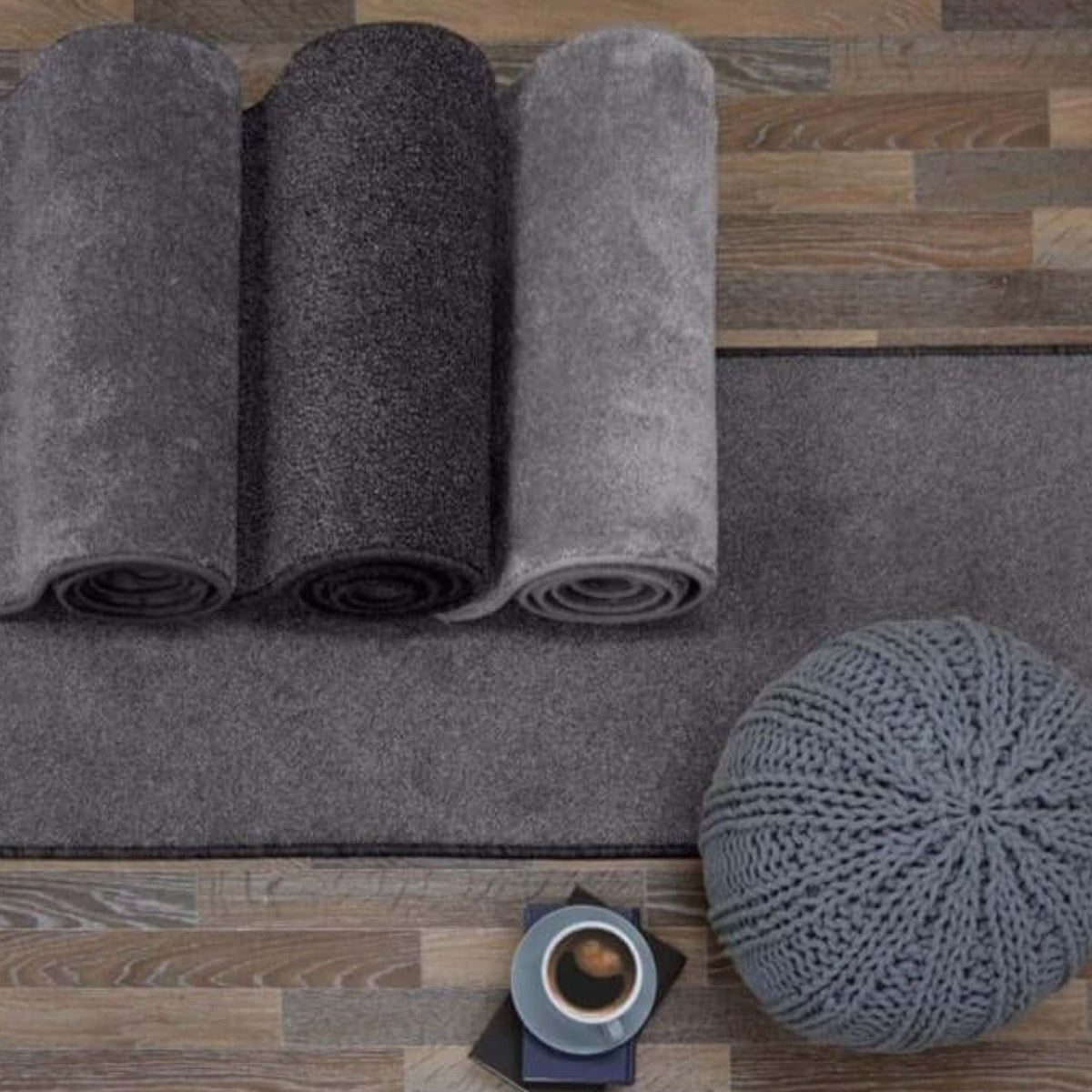 Relay Grey Recycled Low Pile Rug
