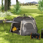Outsunny Instant Camping Tent, 4 Person Easy Setup Dome Tent