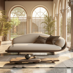 Majesty Royale Sculptural Accent Chair – Unique Luxury Wooden Statement Chair with Cushioned Seat for Modern Living Rooms, Reception Areas and Designer Interiors