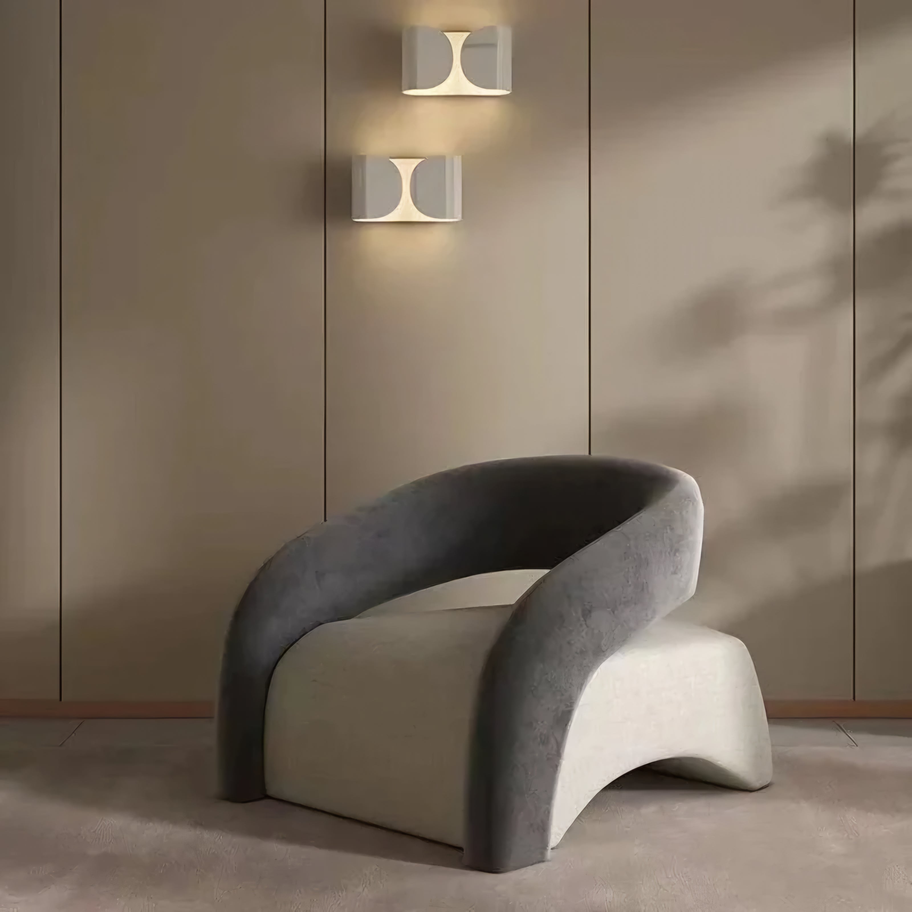 Lazy Sofa Leisure Chair | Modern Frosted Velvet Lounge Chair