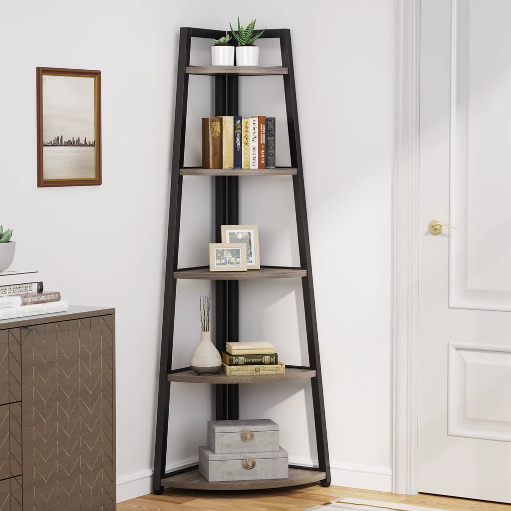 The JC Wood Bookshelf Corner Rack