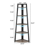 The JC Wood Bookshelf Corner Rack
