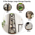 The JC Wood Bookshelf Corner Rack