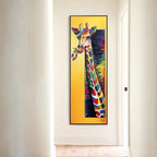 Modern Colourful Giraffe Wall Poster