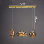Modern Starry Sky Glass LED Pendant Light – Luxury Hanging Ceiling Lamp