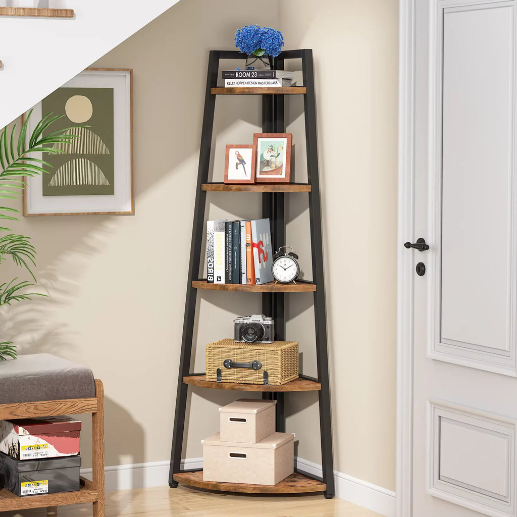 The JC Wood Bookshelf Corner Rack
