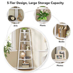 The JC Wood Bookshelf Corner Rack