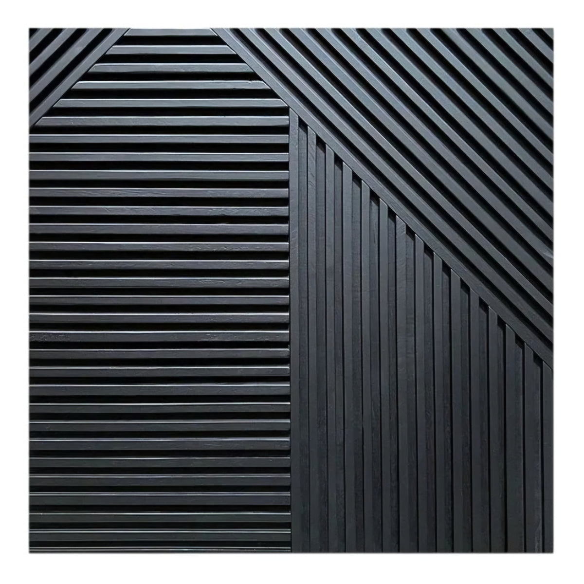 Black and gray striped pattern on a white background