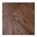 Wooden panel with a herringbone pattern