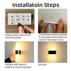 Touch Sensor LED Wall Light – USB Rechargeable Acrylic Sconce