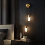 Spire Sleek LED Wall Light 12W Warm White Modern Metal G9 Bulb