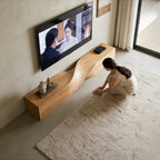Solid Wood Bench | Wabi-Sabi Pine Wood Entryway & Dining Bench