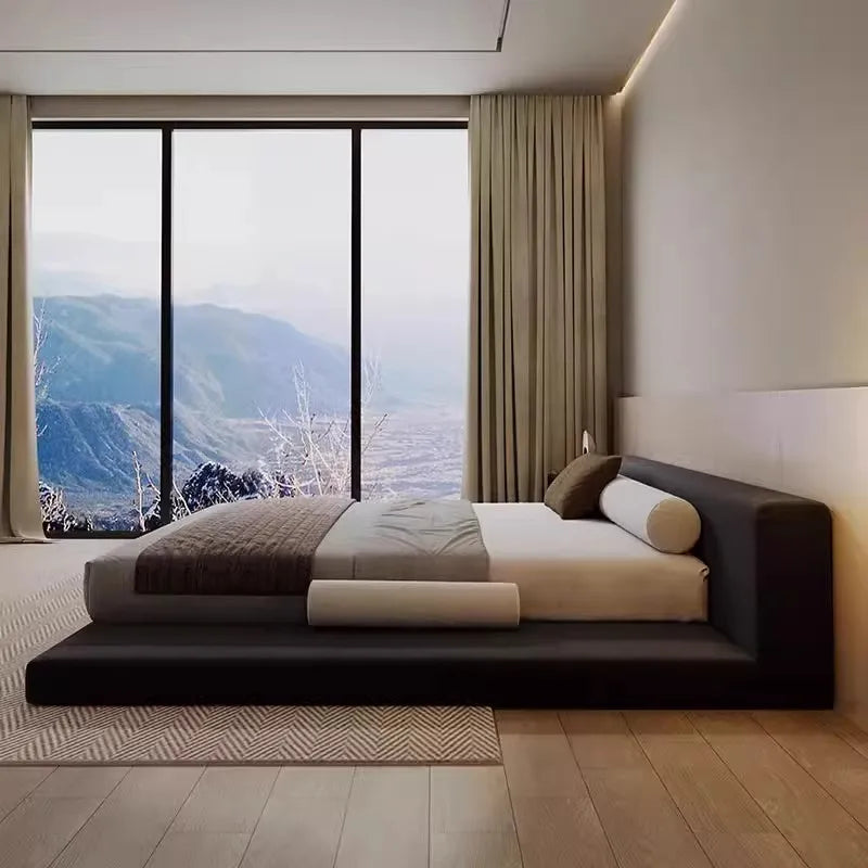 Aesthetics Apartment Bed Tatami Modern Fashionable European Quality Bed Minimalist Design King Size Muebles Nordic Furniture