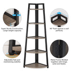 The JC Wood Bookshelf Corner Rack