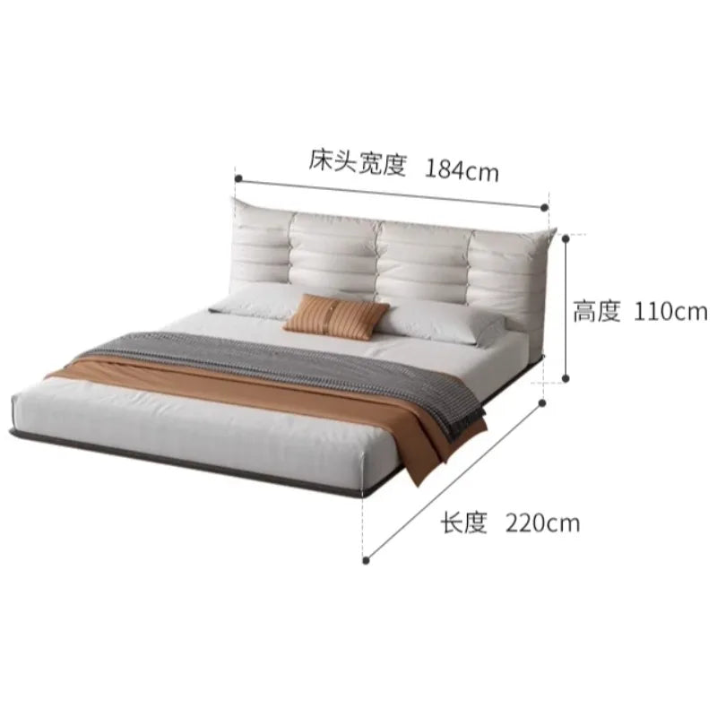 Upholstered Unique Bed Frame Japanese French Lounge Bed Dressers Children Muebles Para El Hogar Bedroom Furniture Accessories