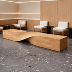 Solid Wood Bench | Wabi-Sabi Pine Wood Entryway & Dining Bench