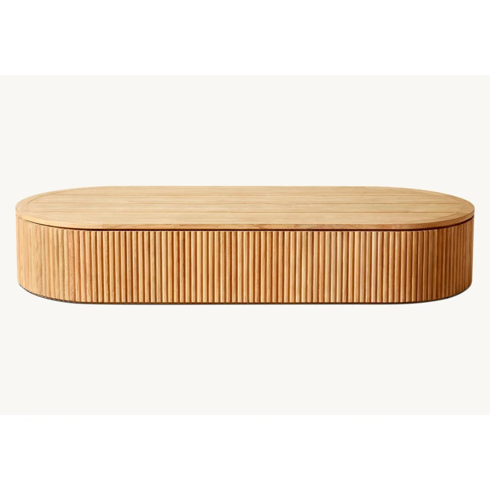 Wooden round platform on a white background