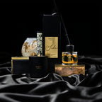 Shifa Aromas products including a candle, diffuser, and packaging on a dark background