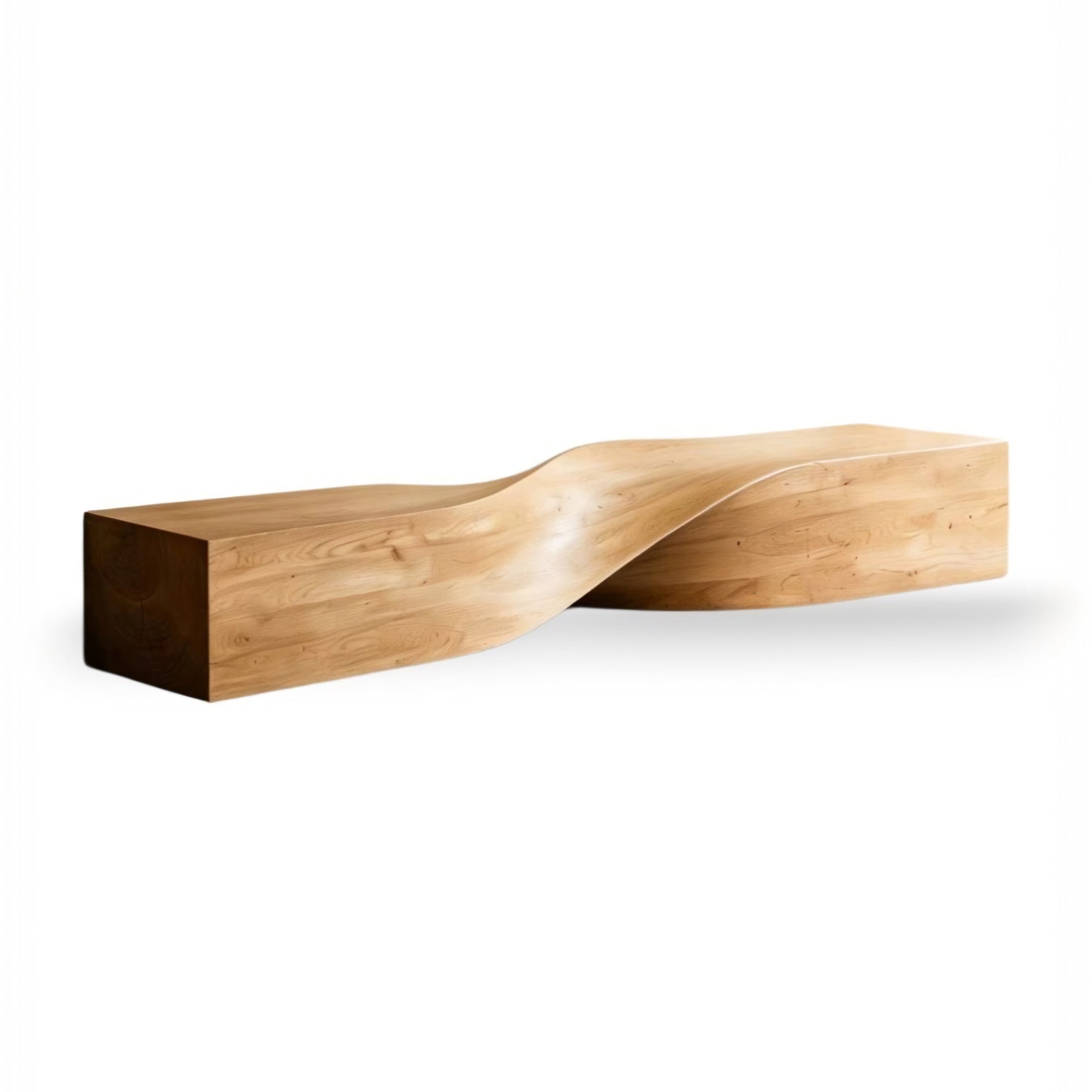 Solid Wood Bench | Wabi-Sabi Pine Wood Entryway & Dining Bench