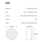 Modern Jelly LED Wall Lamp – Round Glass Wall Light