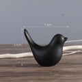 Nordic Ceramic Bird Figurine – Black or White Modern Sculptural Ornament