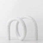 Arlo Japandi Minimalist Resin Ornament – Neutral Tone Modern Knot Sculpture