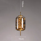 Modern Starry Sky Glass LED Pendant Light – Luxury Hanging Ceiling Lamp