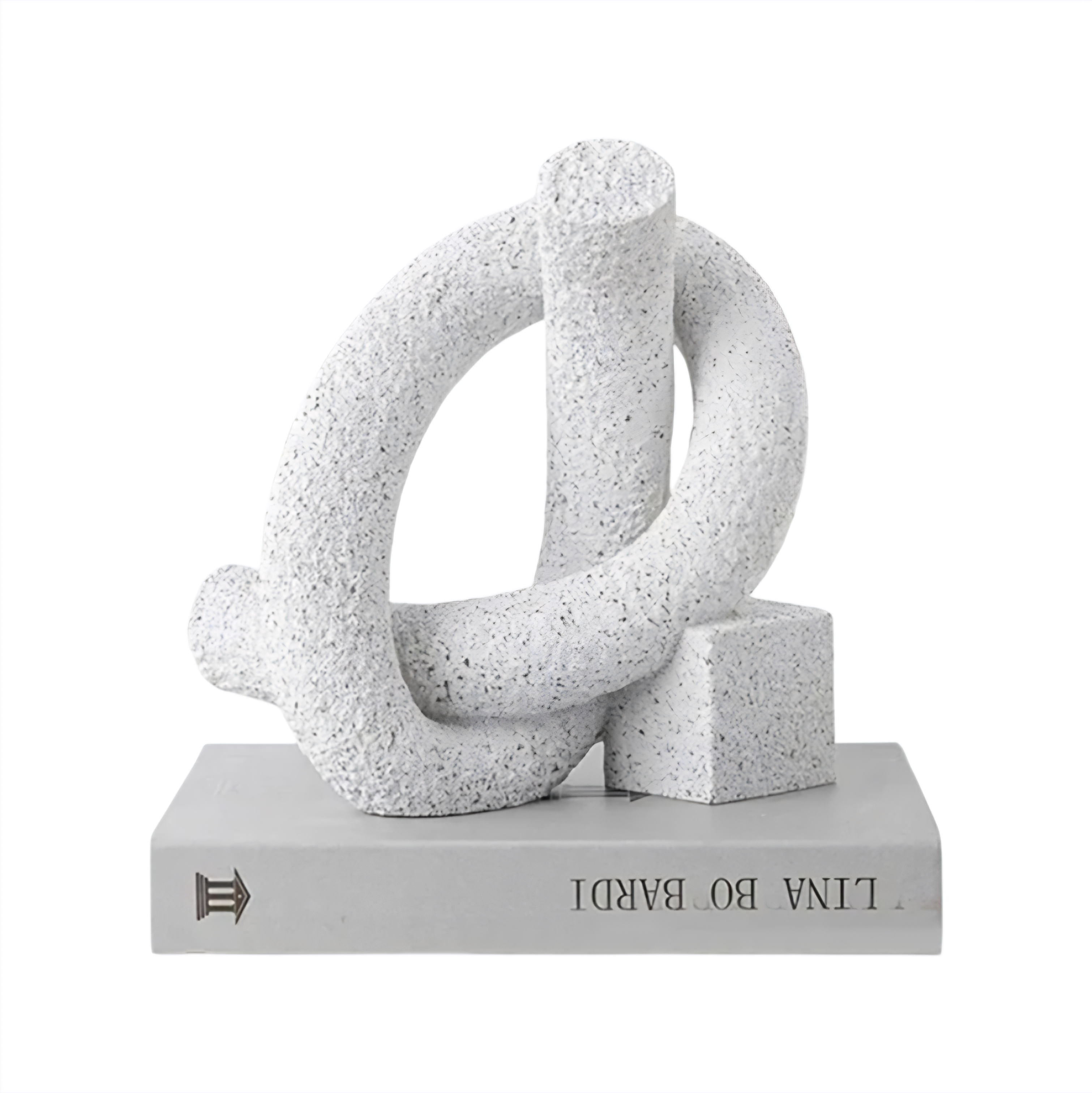 Arlo Japandi Minimalist Resin Ornament – Neutral Tone Modern Knot Sculpture