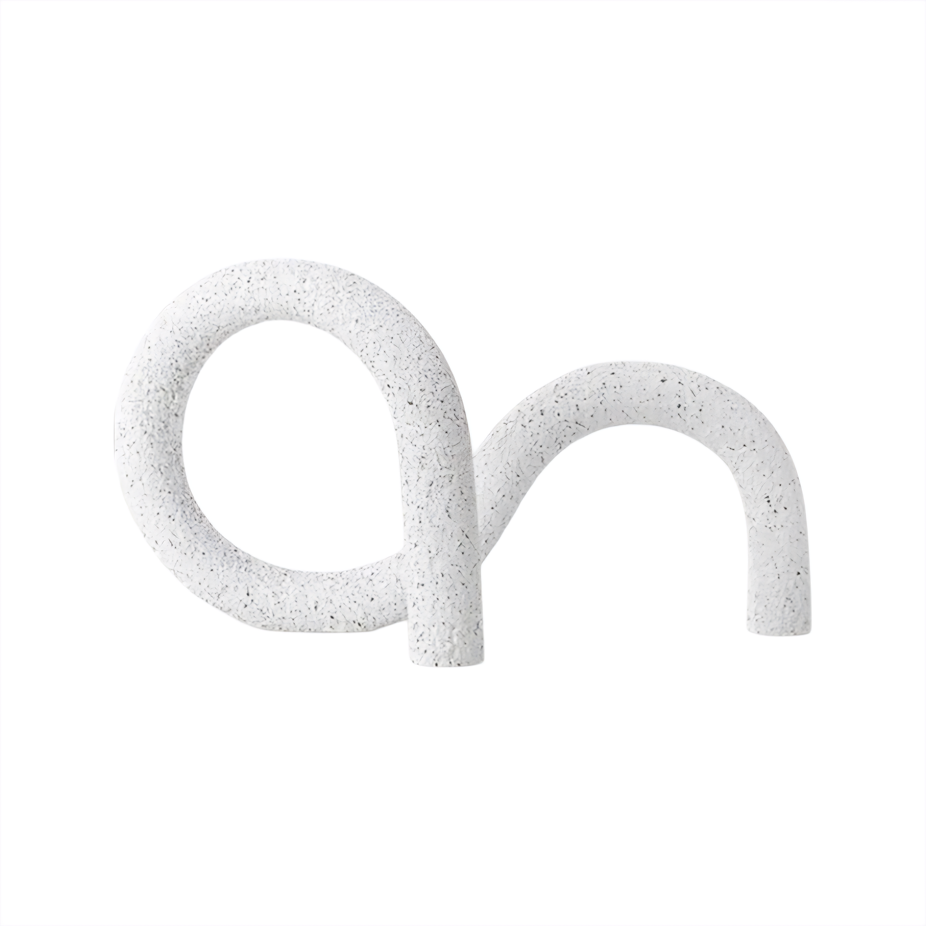 Arlo Japandi Minimalist Resin Ornament – Neutral Tone Modern Knot Sculpture