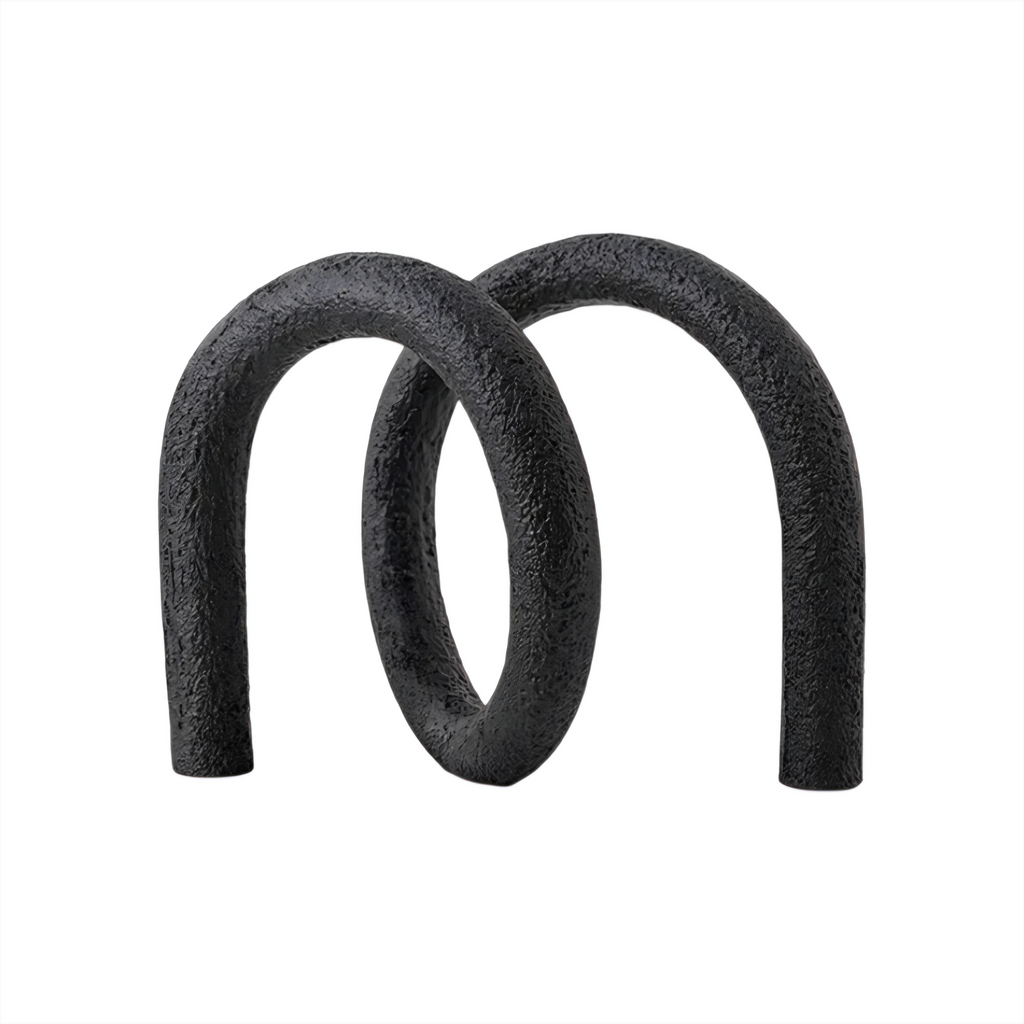 Arlo Japandi Minimalist Resin Ornament – Neutral Tone Modern Knot Sculpture