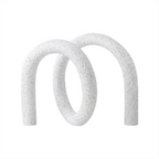 Arlo Japandi Minimalist Resin Ornament – Neutral Tone Modern Knot Sculpture