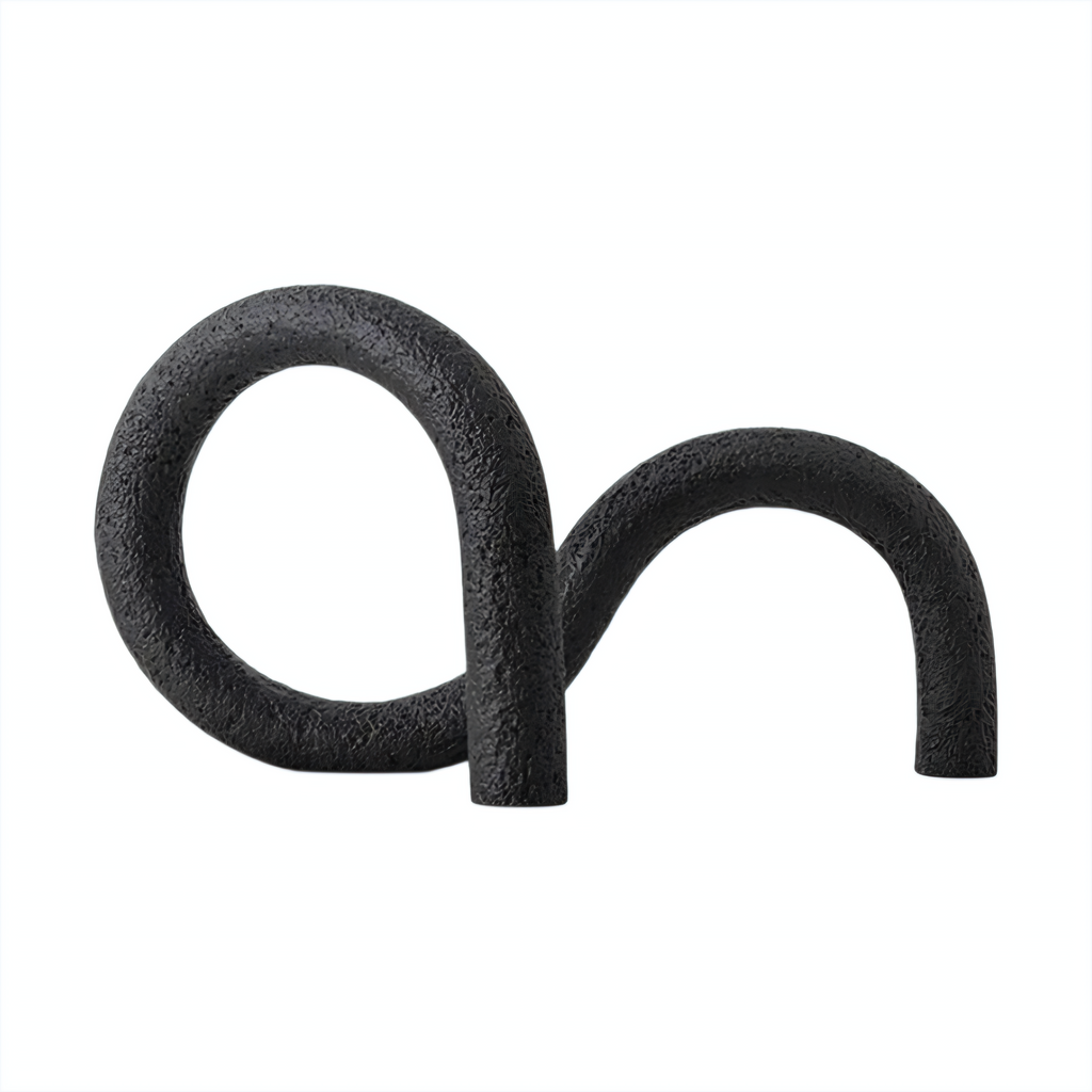 Arlo Japandi Minimalist Resin Ornament – Neutral Tone Modern Knot Sculpture