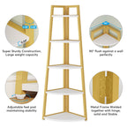 The JC Wood Bookshelf Corner Rack