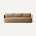 Beige sofa on a white background