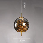 Modern Starry Sky Glass LED Pendant Light – Luxury Hanging Ceiling Lamp