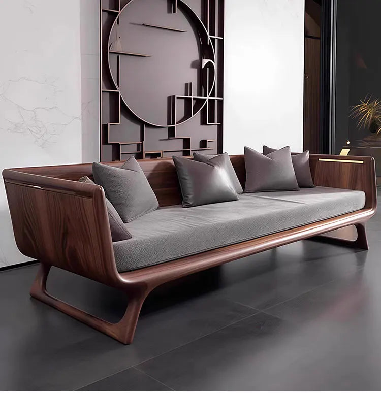 The Northwood Walnut & Ash Sofa - elegant