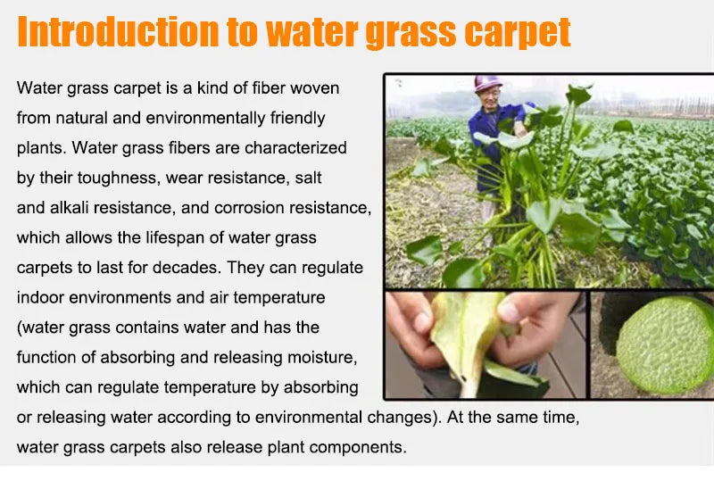 Woven Rugs Carpets for Living Room Bedroom Decor Pure Plants Round Carpets Home Decoration Floor Mats Retro Hollow Design