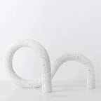 Arlo Japandi Minimalist Resin Ornament – Neutral Tone Modern Knot Sculpture