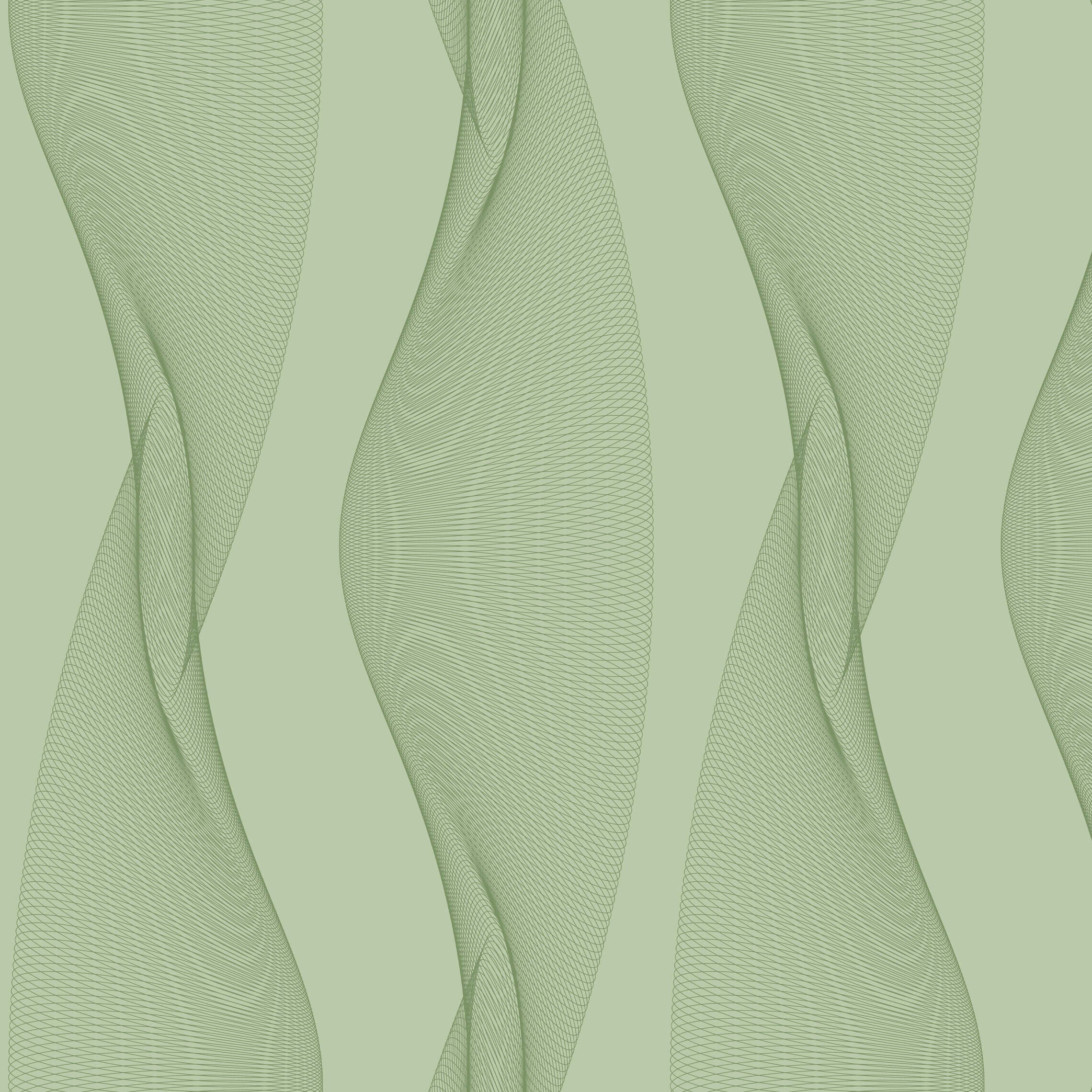 Wavy patterned fabric texture in green color