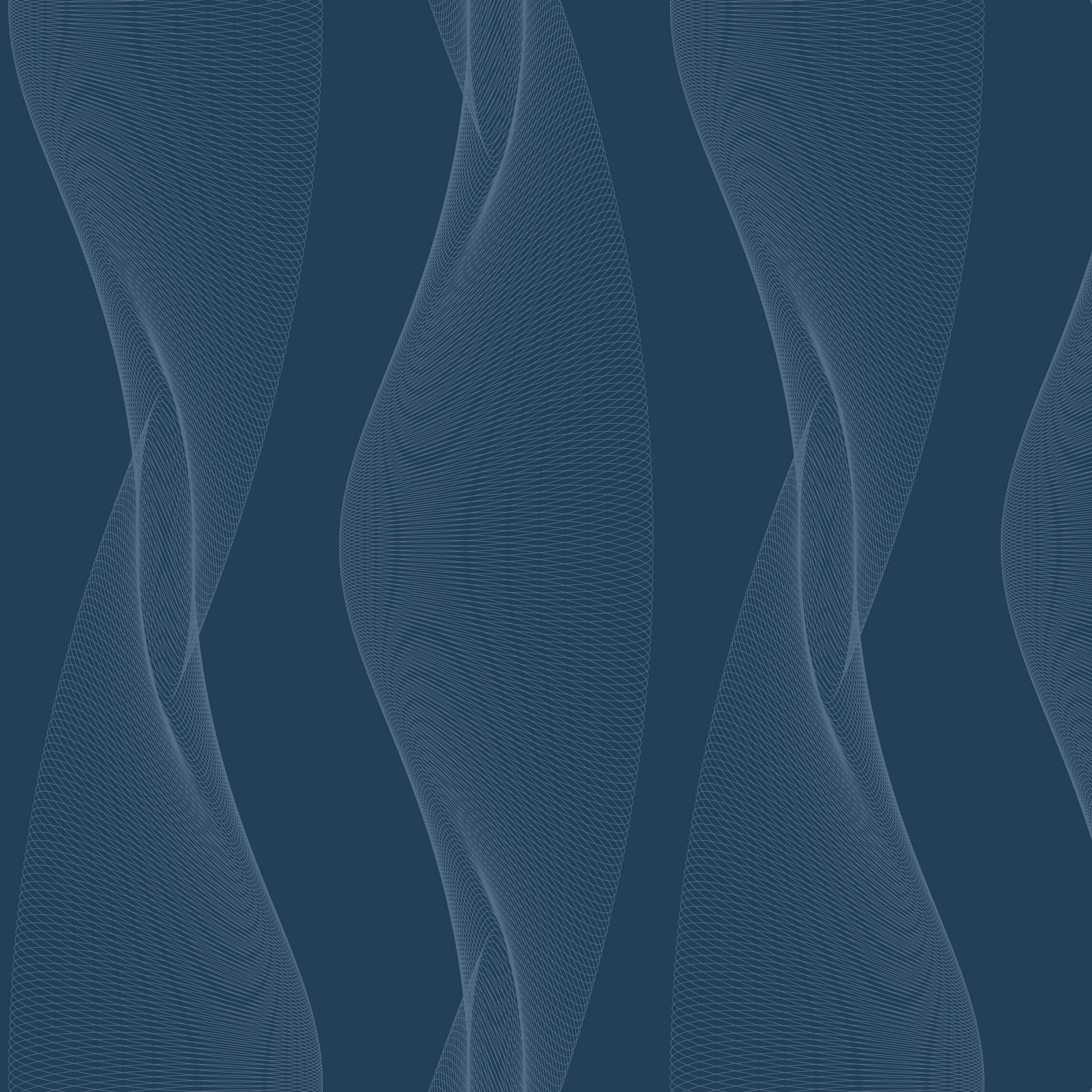 Wavy line pattern on a dark blue background