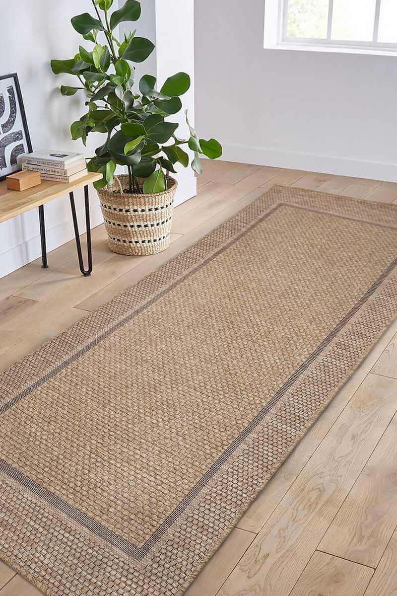 Summer Latte Border Rug – Indoor/Outdoor