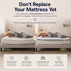 Brightr® Titan Deluxe Mattress Topper | Extra Firm & Firm| 8 cm Reversible | Designed for Soft & Sagging Mattresses