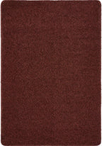 Washable Ox Red Shaggy Rug