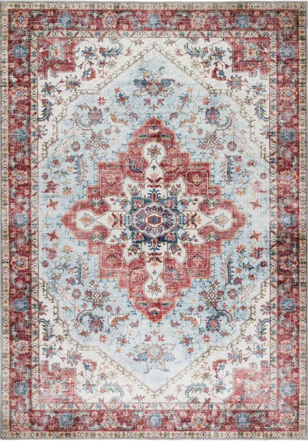 Washable Rug Marrakesh Red