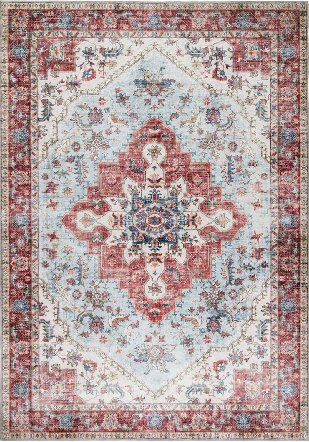 Washable Rug Marrakesh Red