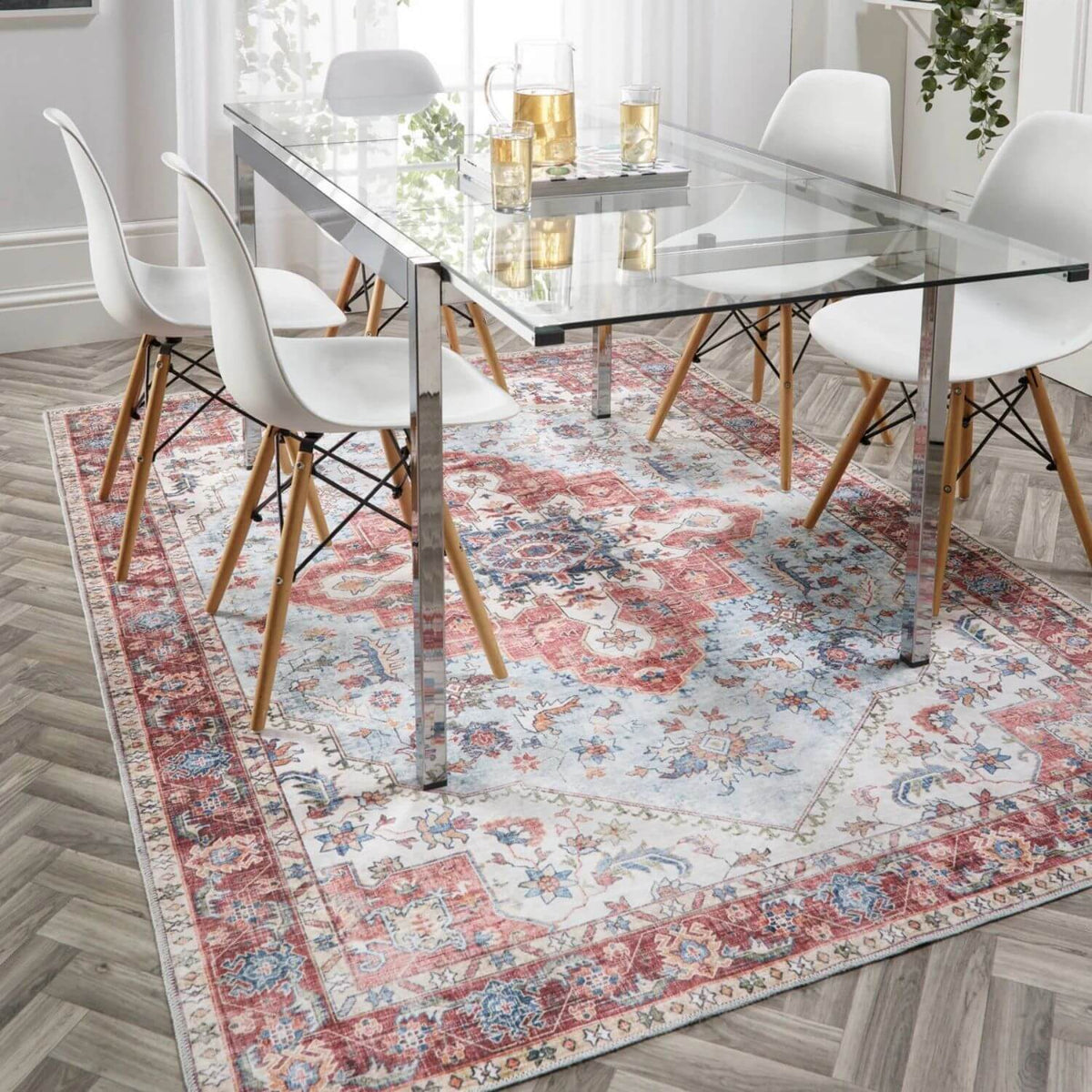 Washable Rug Marrakesh Red