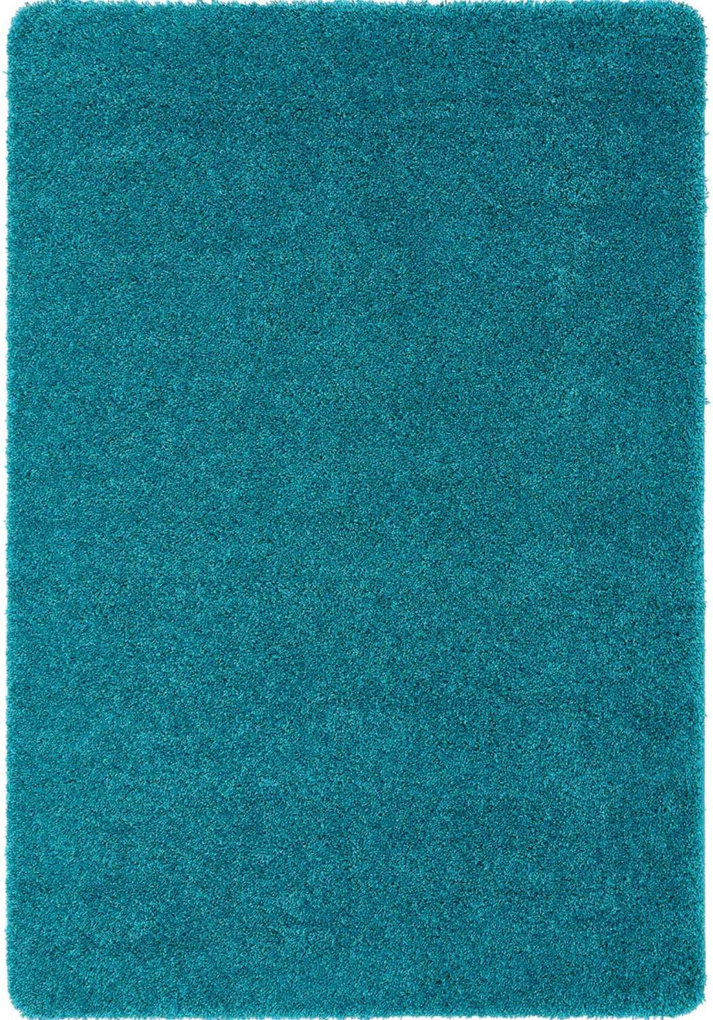 Washable Teal Shaggy Rug